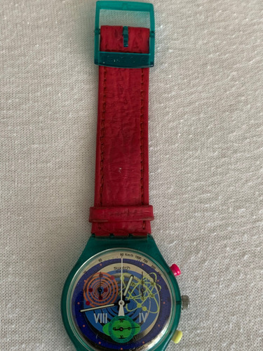 Relogio Swatch Scl 103.crono, Pink Springs. Cx E Manual.1993