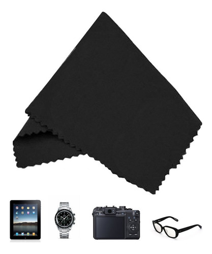 Funda Para Lentes Tipo Vinipiel En Negro Con Antirayas