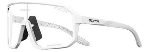 SCVCN Deportiva Full Screen Transparente UV400 gafas fotocromáticas deportivas ciclismo running senderismo Blanco