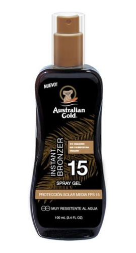 Bronceador Instant Bronzer Fps 15 | Australian Gold 100 Ml