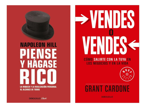 Piense Y Hágase Rico Rojo + Vendes O Vendes Grant Cardon