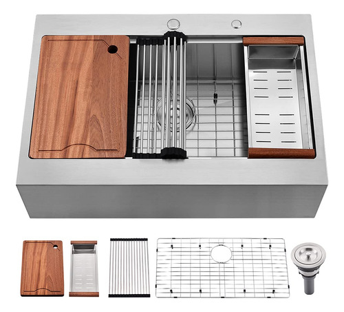 Fregadero De Cocina De Acero Inoxidable 33-somrxo 33 × 22 Co