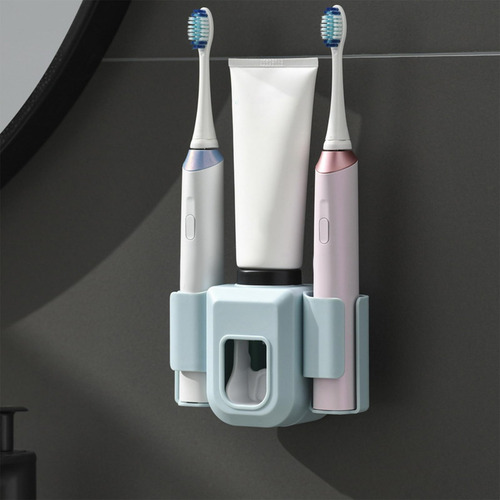 2 Soporte Multifunción Para Cepillos De Dientes, Azul