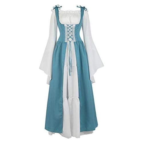 Disfraz Vikingo Medieval Mujeres - Vestido Campesino De...