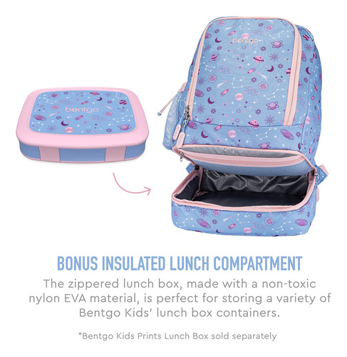 Mochila Y Lonchera Aislante Bentgo® Kids Prints 2 En 1