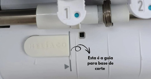 Kit Trava Rolete + Guia Base Helíaco Para Silhoeutte Cameo