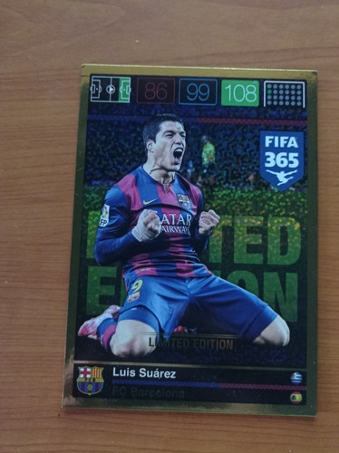 Panini Tarjeta Limitada Luis Suárez 