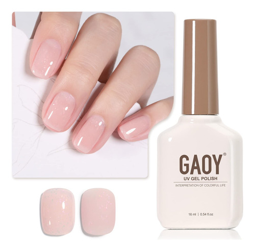 Gaoy Esmalte De Uas De Gel Jelly Nude De 0.4 Onzas Lquidas, 