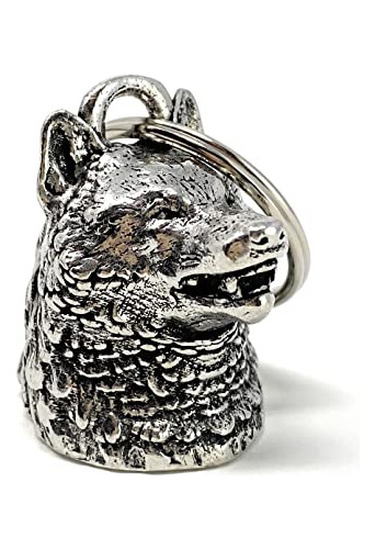 Wolf Head Bell - Accesorio De Campana De Motociclista O Llav