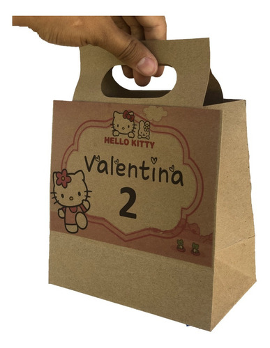 Aguinaldo Dulcero Bolo Personalizado! Hello Kitty 25 Pz