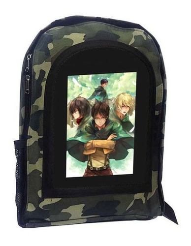 Mochila Camuflada Shingeky Attack On Titan A134