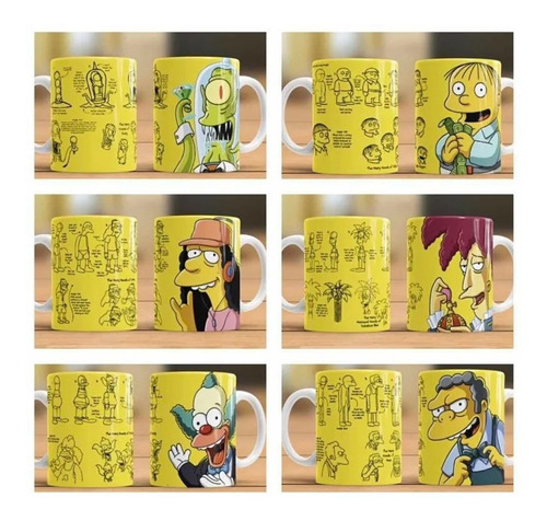22 Plantillas Los Simpson Tazas Sublimacion Pdf