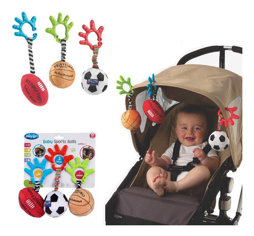 Juguete Para Cochecito Huevito Mordillo Playgro Baby Sports 