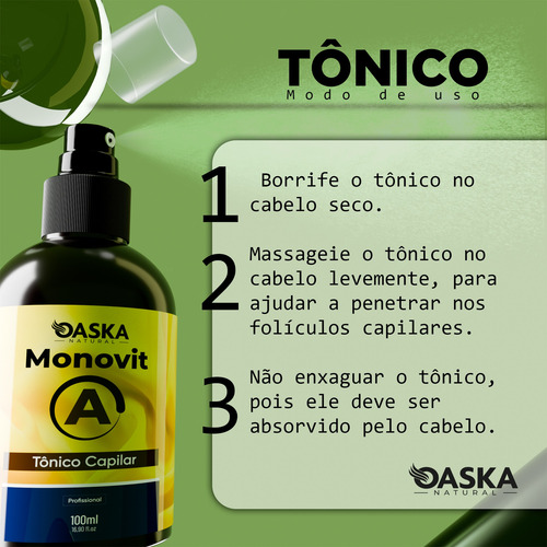 Tônico Capilar Monovit Cresce Cabelo Sobrancelha E Barba