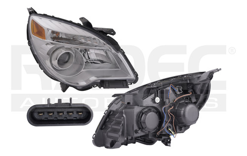 Faro Chevrolet Equinox Ltz 2010 2011 2012 C/lupa Derecho