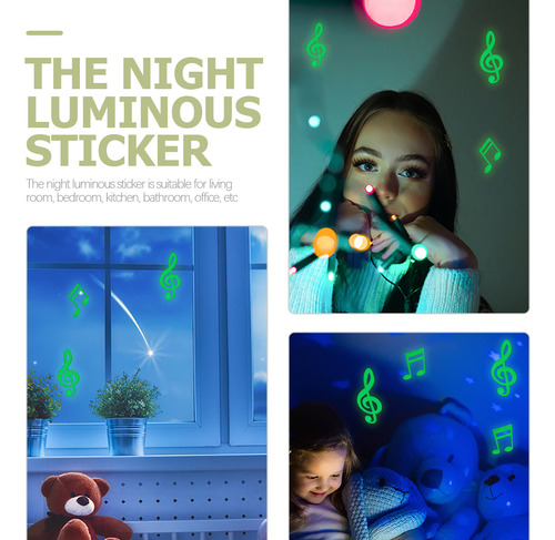 Adhesivo De Pared Favors Que Brillan En La Oscuridad Con Not