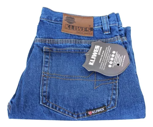 Jeans de mezclilla Stretch MCHK 8008. Tiro Alto, Color azul claro. Para  hombre MCHK Stretch Fit