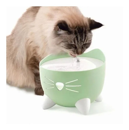 Fuente De Agua Led Para Gatos Catit Pixi 2.5lts Bebedero 