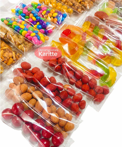 Gomitas Y Cacahuates En Bolsa De Celofán 100 Piezas