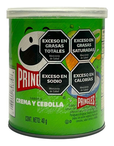 Pringles Crema Y Cebolla Chicas X40gs Papas Fritas Snacks