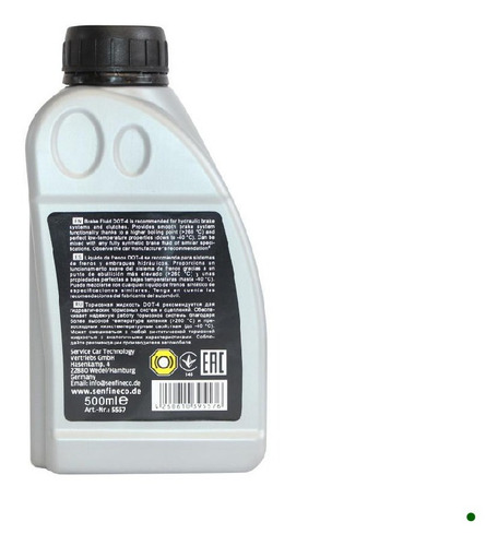 Imagen 2 de 3 de Liga De Frenos Dot 4 Senfineco 500ml Hecho En Alemania Moto