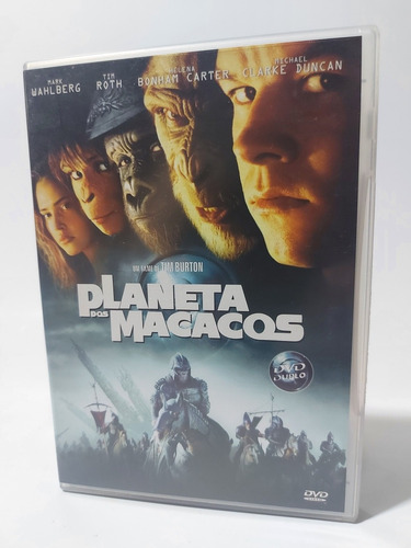 Dvd Planeta Dos Macacos - Tim Burton - Seminovo - Duplo 2001