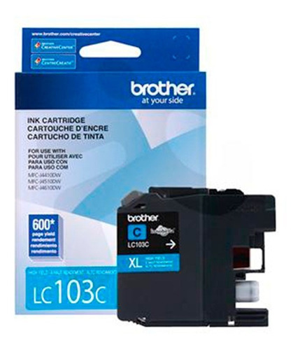 Cartucho De Tinta Brother Lc103c Cian Xl | Ofiexpress