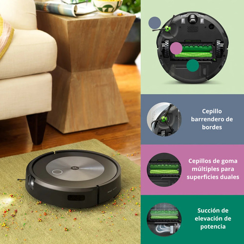 Aspiradora robot iRobot Roomba J7+ negra
