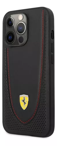 Forro/ Funda Ferrari logo amarillo silicon Rojo iPhone Xr