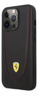 Funda Case Ferrari Piel Costura Para iPhone 13 Pro Max