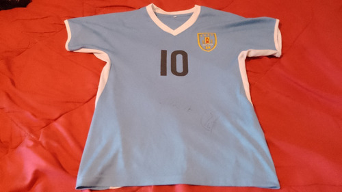 Camiseta Futbol Niño Talle 10 Oficial Auf C/firmas Jugadores