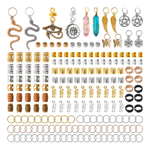 Perlas Para El Pelo, Joyas Vaikby, 200 Piezas, Rastas, Gemas