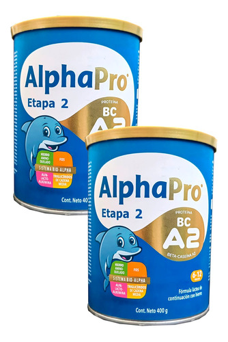 Formula Infantil Alphapro Etapa 2 - Láctea Con Hierro