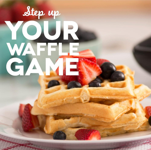 Maquina Wafles Deluxe Sin Gotear 4 Pzas De 10cm Antiadherent