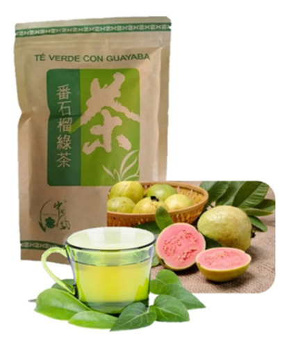 Té Verde Con Guayaba Chino-100 Gr Hojas A Granel-infusión.