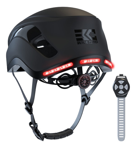 Base Camp Sf-999 - Casco De Bicicleta Inteligente Con Bluet.