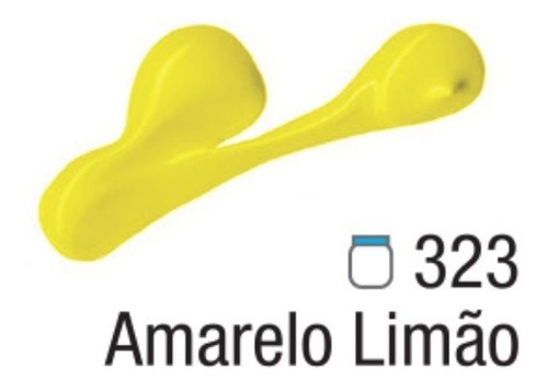 Tinta Para Tela Acrilica Acrylic Colors I 250ml Acrilex Cor Amarelo Limão