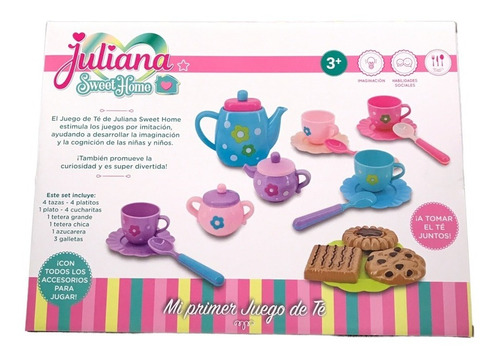 Juego De Te Juliana Accesorios Jueguete Infantil Cocinita Color Multicolor
