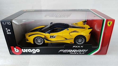 Ferrari Fxxk Color Amarillo A Escala 1 /18 Metal Diecast. 