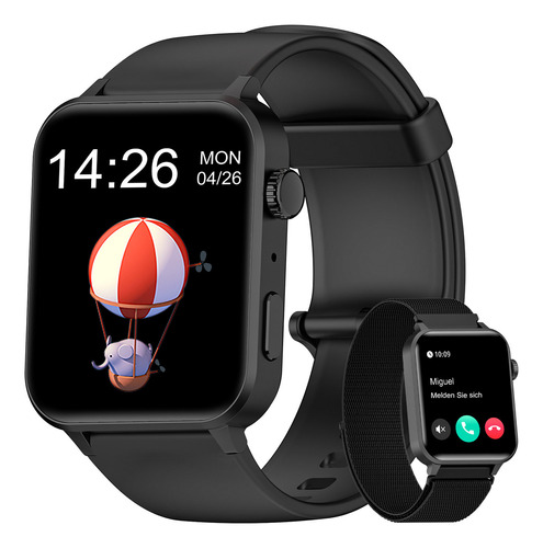 Reloj Smartwatch Blackview R30pro smart watch1.85 Lcd Fitness Bluetooth Color De La Caja Negro
