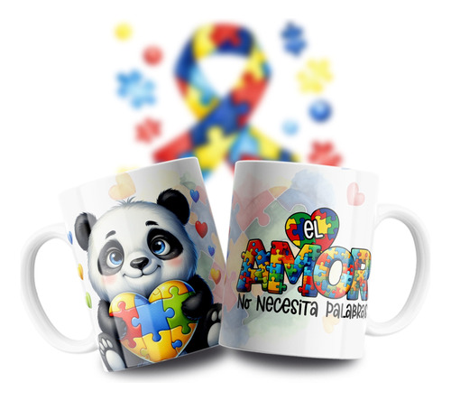 Taza De Cerámica Dia Mundial Autismo Varios Diseños