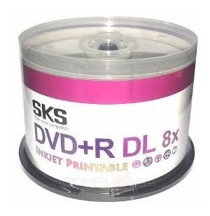 Cono X 50 Dvd+r Dl Doble Capa 8.5 Gb Sks 8x Printable Imprim
