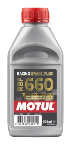 Liquido Freno Motul Dot 4 100% Sintético 500c Solomototeam