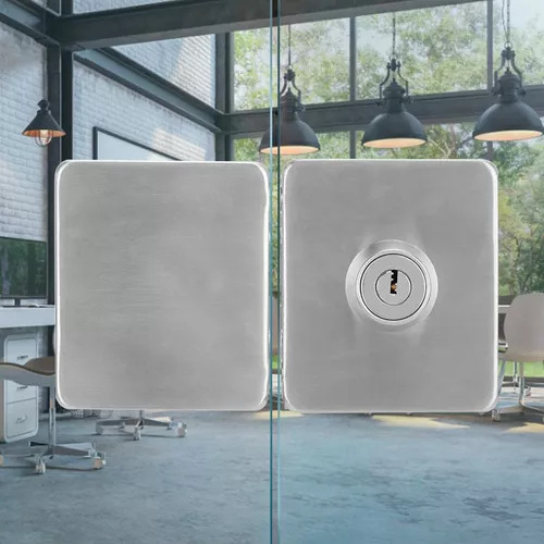 Cerrojo Bronzen 260 Inoxidable Solo Llave Puerta De Vidrio Color Acero