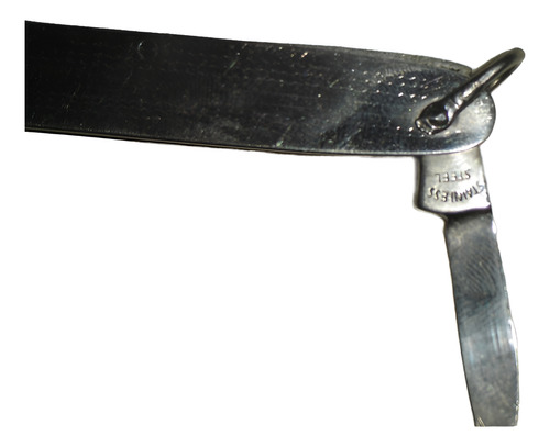 Antigua Navaja Doble Acero Inoxidable Sello Lark Stainless