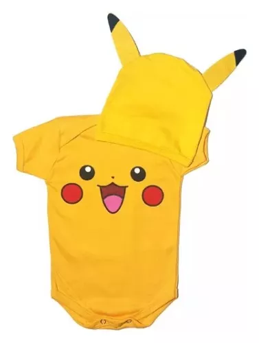 Fantasia Pokemon Pikachu 130cm, Roupa Infantil para Menino Usado 90344240