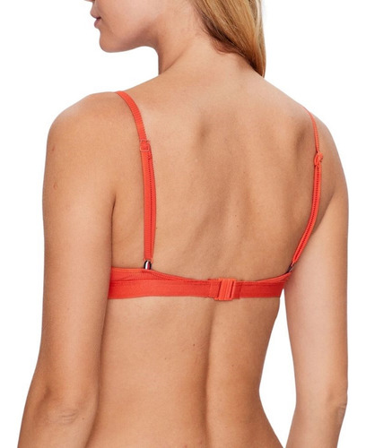 Traje De Baño Playa Tommy Hilfiger Bralette Naranja Mujer Uw
