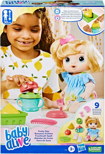 Muñeca Baby Alive Con Sus Bebidas De Frutas