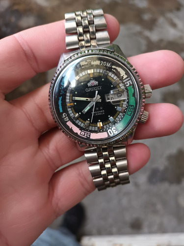 Reloj Orient King Driver Acero Acero Negro (Usado)