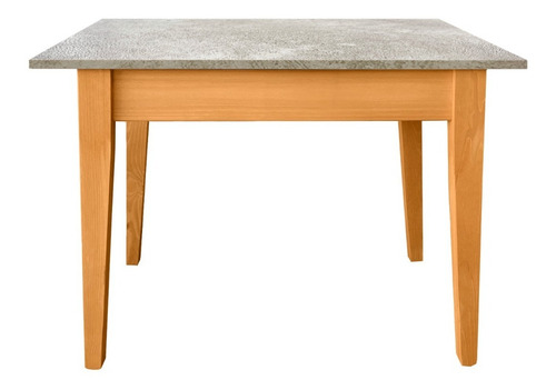 Imagen 1 de 3 de Mesa Nordica 60x100 Tapa Simil Cemento Alisad Comedor Cocina